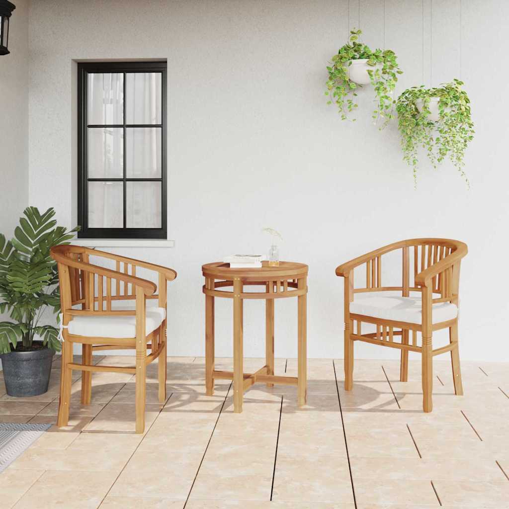 Καρέκλα με μαξιλάρι 2 pcs Καφέ 63 x 58 x 89 εκ. Στερεό Ξύλο Τίκ - Pakobazaar
