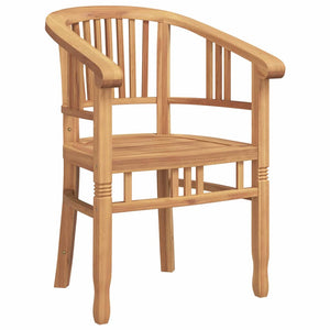 Καρέκλα με μαξιλάρι 2 pcs Καφέ 63 x 58 x 89 εκ. Στερεό Ξύλο Τίκ - Pakobazaar