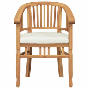Καρέκλα με μαξιλάρι 2 pcs Καφέ 63 x 58 x 89 εκ. Στερεό Ξύλο Τίκ - Pakobazaar