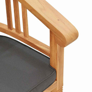 Καρέκλα με μαξιλάρι 2 pcs Καφέ 63 x 58 x 89 εκ. Στερεό Ξύλο Τίκ - Pakobazaar