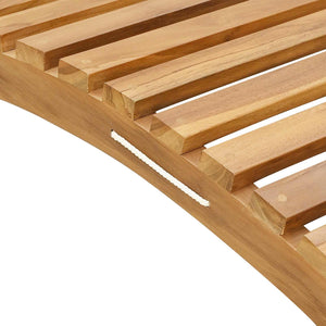 Ξαπλώστρα Καφέ 198 x 55 x 58,5 εκ Στερεό Ξύλο Τίκ - Pakobazaar
