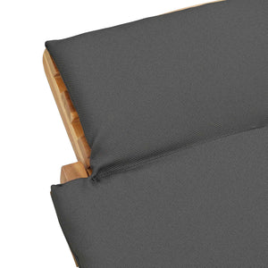 Καλοκαιρινή Ξαπλώστρα Καφέ 198 x 55 x 58,5 εκ Στερεό Ξύλο Τίκ