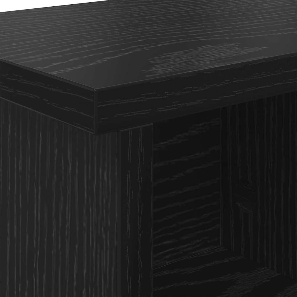 Τοίχου Κρεμάστρα Μαύρη δρυς 75 x 16 x 26 εκ Επεξεργασμένο ξύλο - Pakobazaar