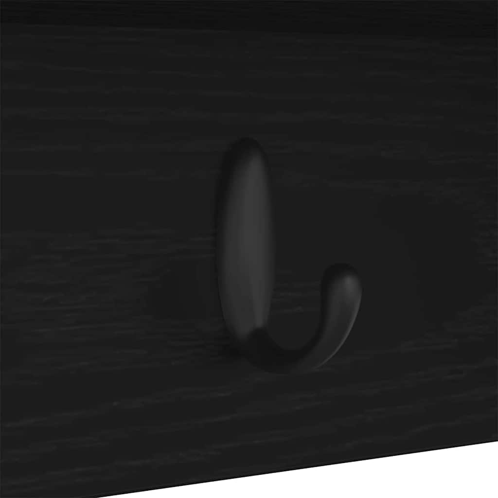 Τοίχου Κρεμάστρα Μαύρη δρυς 75 x 16 x 26 εκ Επεξεργασμένο ξύλο - Pakobazaar