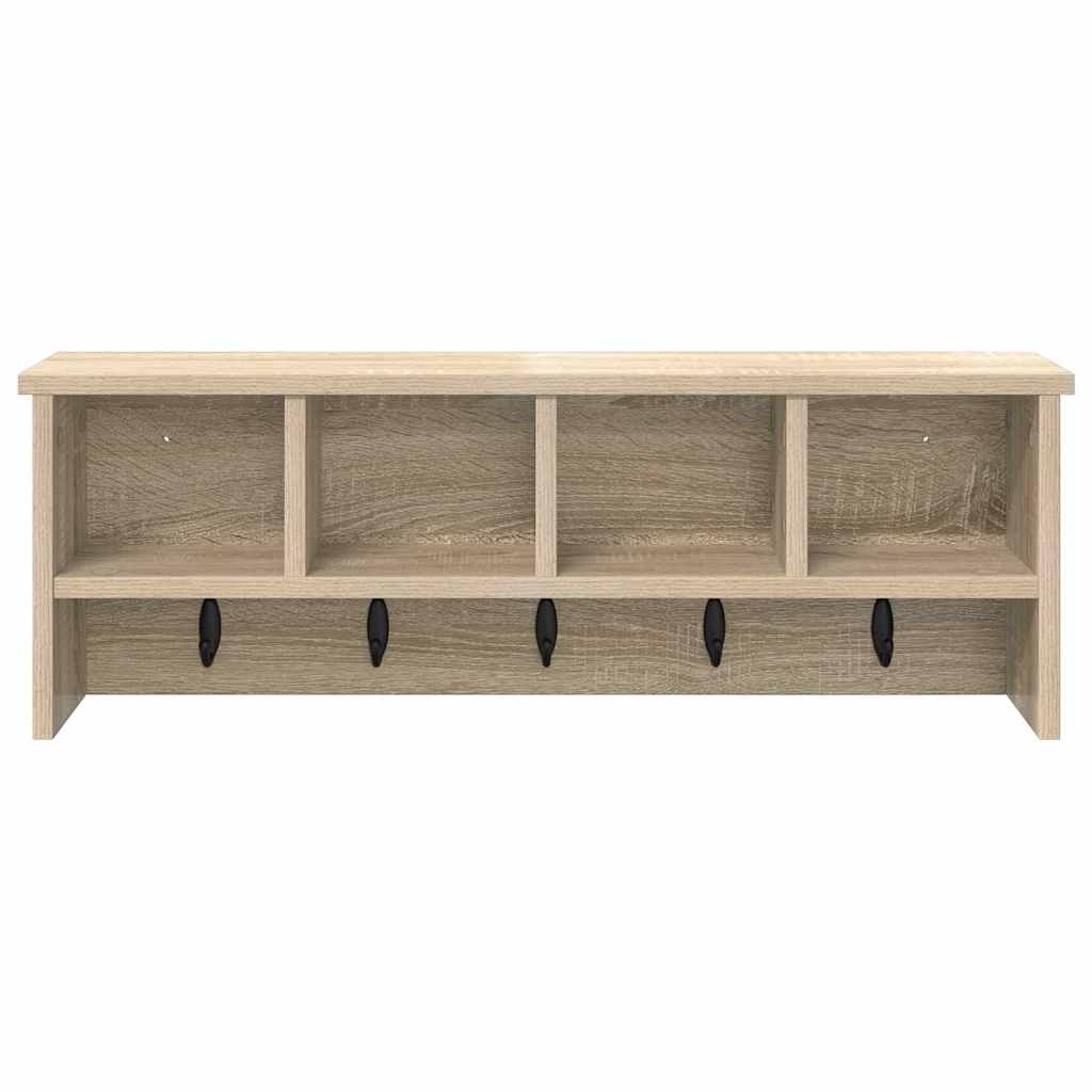 Τοίχου Κρεμάστρα Δρύς Sonoma 75 x 16 x 26 εκ Επεξεργασμένο ξύλο