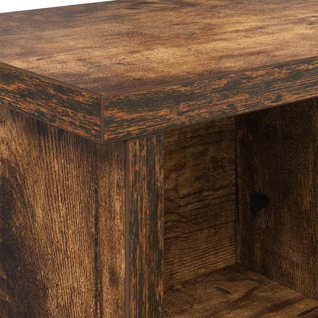 Τοίχου Κρεμάστρα με ράφι Καπνιστή δρυς 75 x 16 x 26 εκ - Pakobazaar