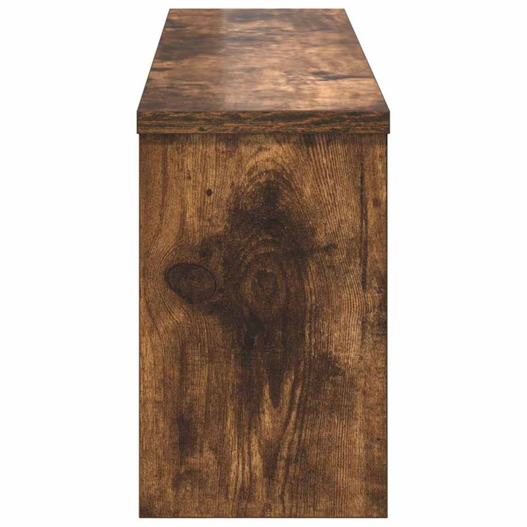 Τοίχου Κρεμάστρα με ράφι Καπνιστή δρυς 75 x 16 x 26 εκ - Pakobazaar