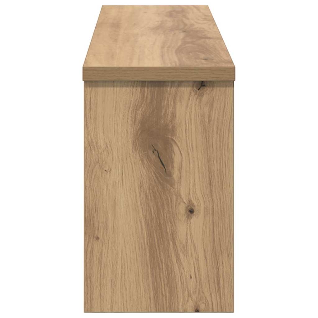 Τοίχου Κρεμάστρα με ράφι Επιτοίχιο artisan δρυς 75 x 16 x 26 εκ - Pakobazaar