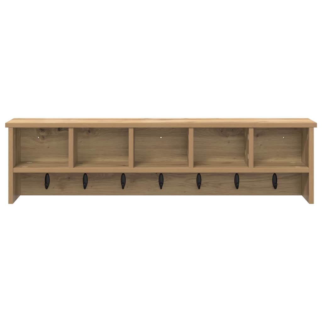 Τοίχου Κρεμάστρα με ράφι artisan δρυς 100 x 16 x 26 εκ - Pakobazaar