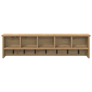 Τοίχου Κρεμάστρα με ράφι artisan δρυς 100 x 16 x 26 εκ - Pakobazaar