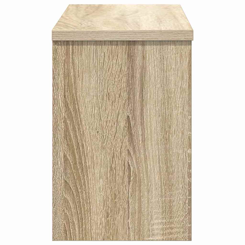 Τοίχου Κρεμάστρα με ράφι Επιτοίχιο Δρύς Sonoma 50 x 20 x 30 εκ. - Pakobazaar