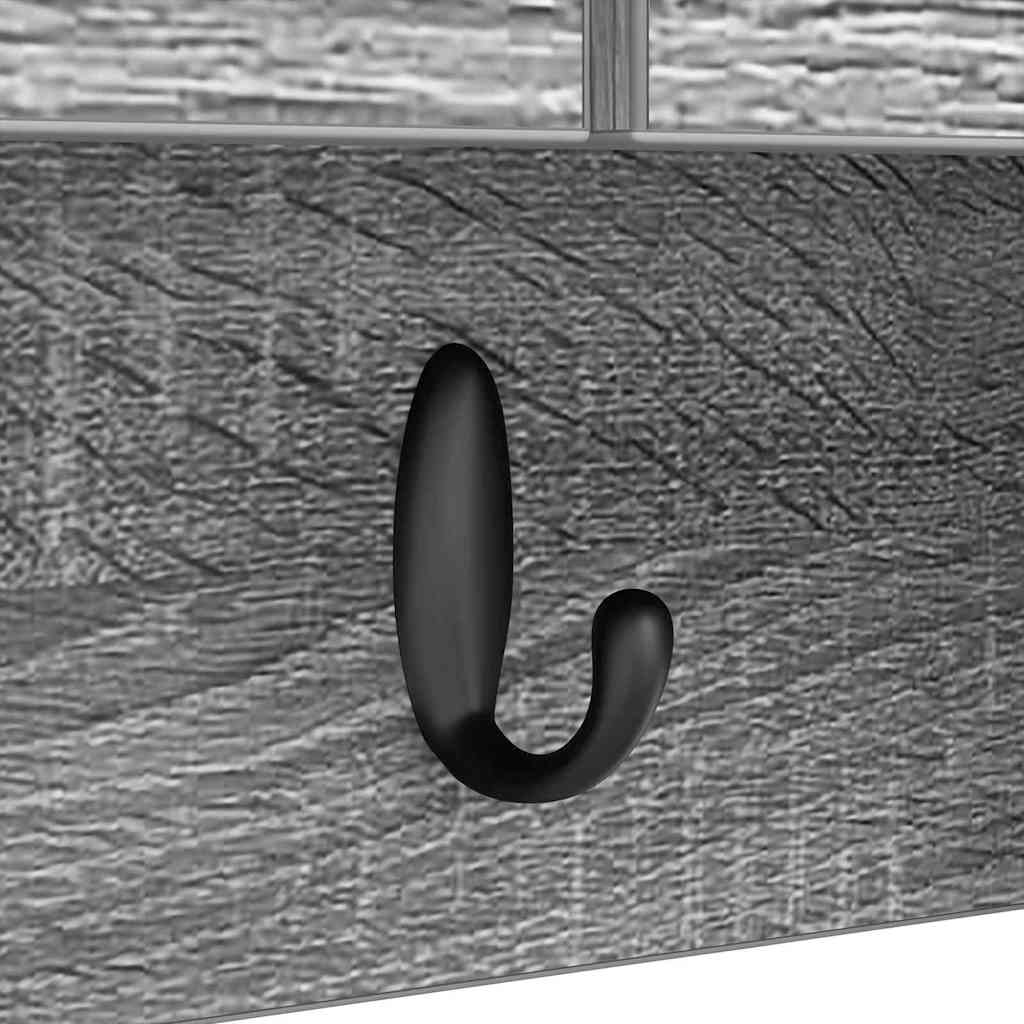 Τοίχου Κρεμάστρα με ράφι Γκρίζο Σονομα 50 x 20 x 30 εκ.