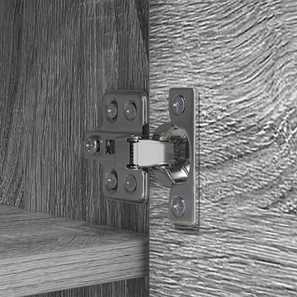 Τοίχου Κρεμάστρα με ράφι Γκρίζο Σονομα 50 x 20 x 30 εκ.