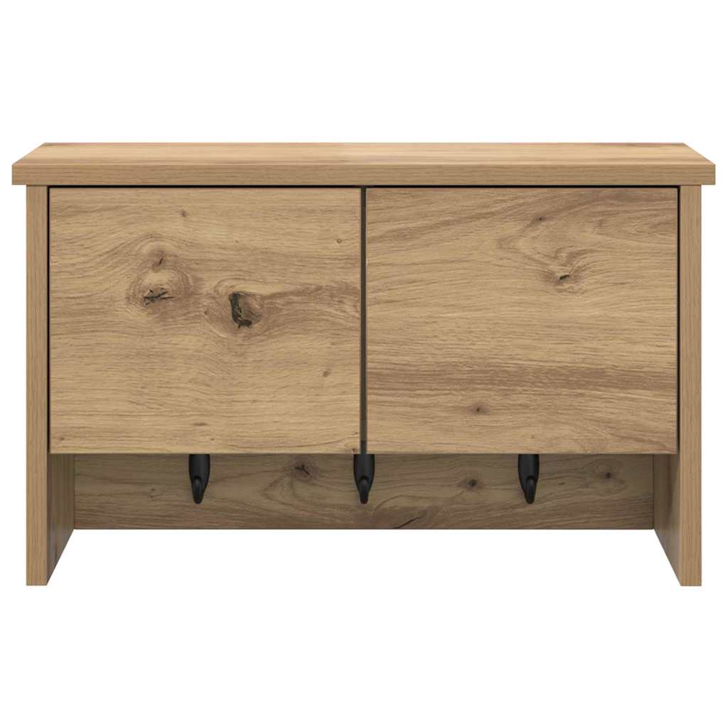 Τοίχου Κρεμάστρα με ράφι Επιτοίχιο Artisan Oak 50 x 20 x 30 εκ. - Pakobazaar