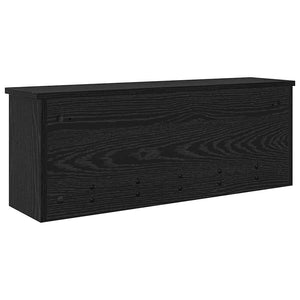 Τοίχου Κρεμάστρα Μαύρη Οξυά 80 x 20 x 30 cm Επεξεργασμένο ξύλο - Pakobazaar