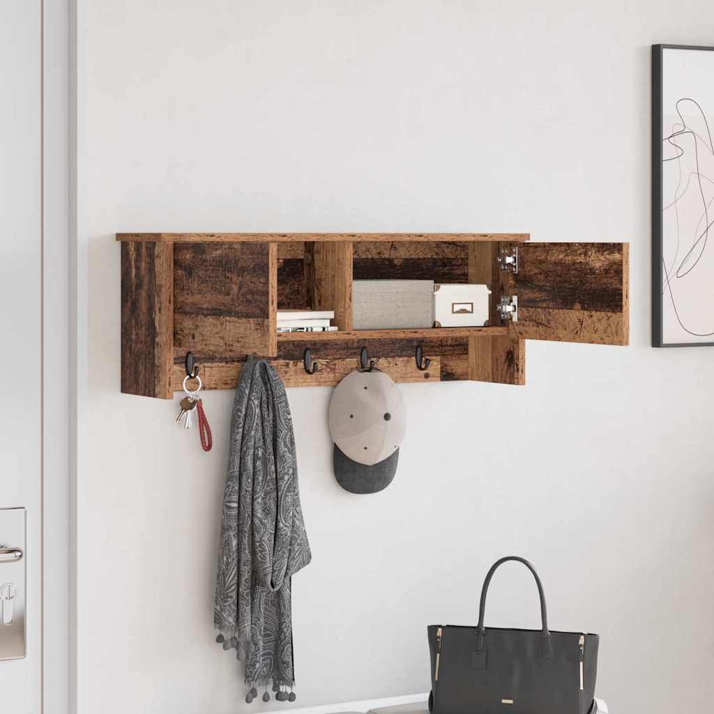 Τοίχου Κρεμάστρα Παλιό ξύλο 80 x 20 x 30 cm Επεξεργασμένο ξύλο - Pakobazaar