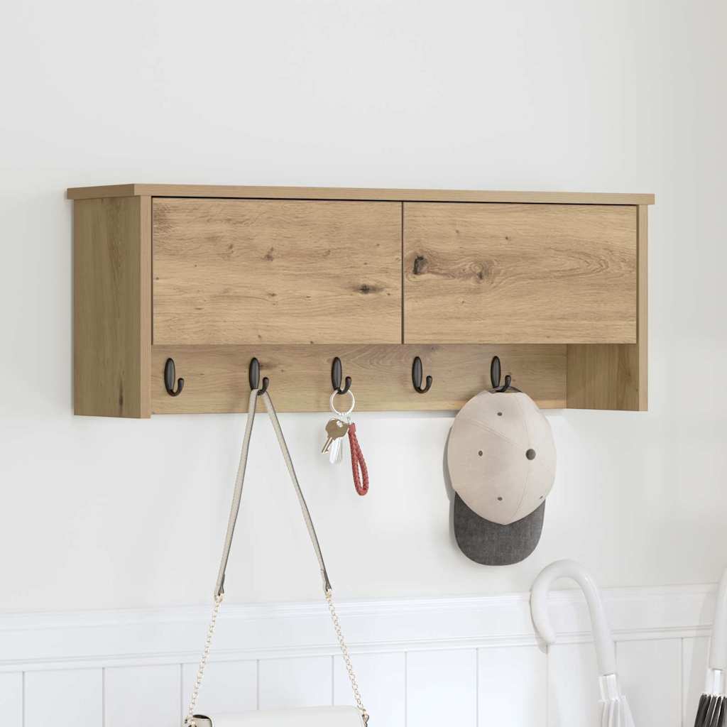 Τοίχου Κρεμάστρα Artisan Oak 80 x 20 x 30 cm Επεξεργασμένο ξύλο - Pakobazaar