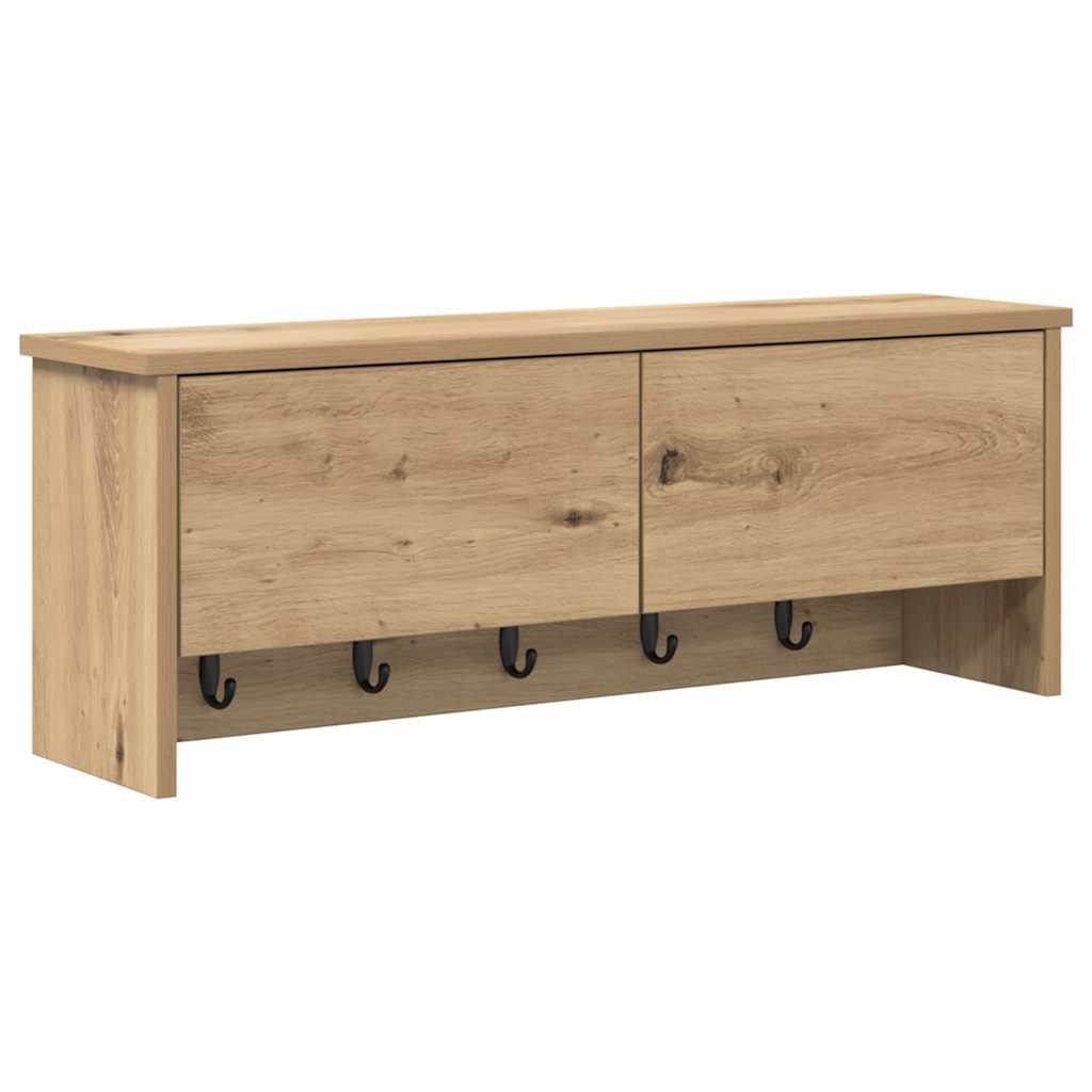Τοίχου Κρεμάστρα Artisan Oak 80 x 20 x 30 cm Επεξεργασμένο ξύλο - Pakobazaar