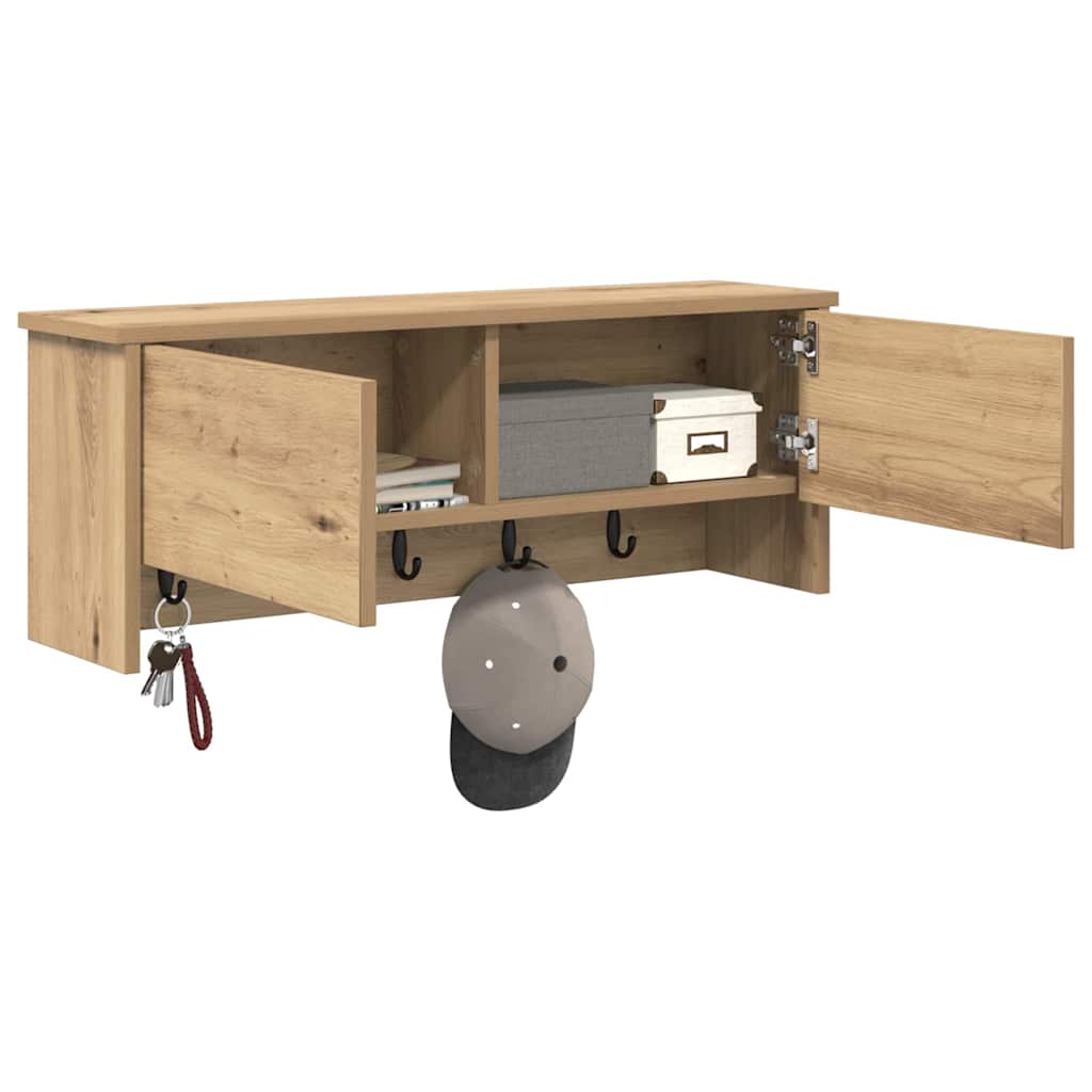Τοίχου Κρεμάστρα Artisan Oak 80 x 20 x 30 cm Επεξεργασμένο ξύλο - Pakobazaar