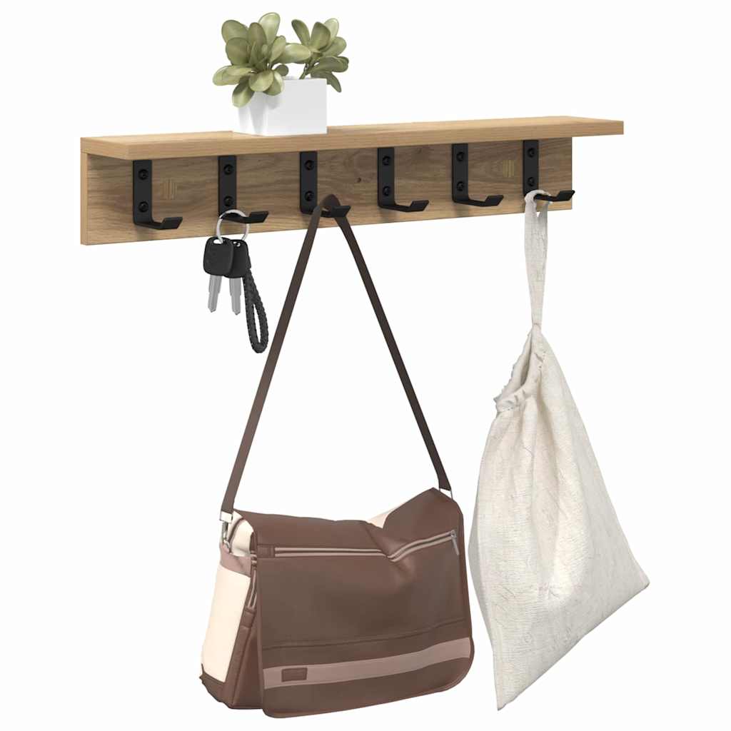 Τοίχου Κρεμάστρα Επιτοίχιο Artisan Oak 60 x 10,5 x 10,5 εκ - Pakobazaar