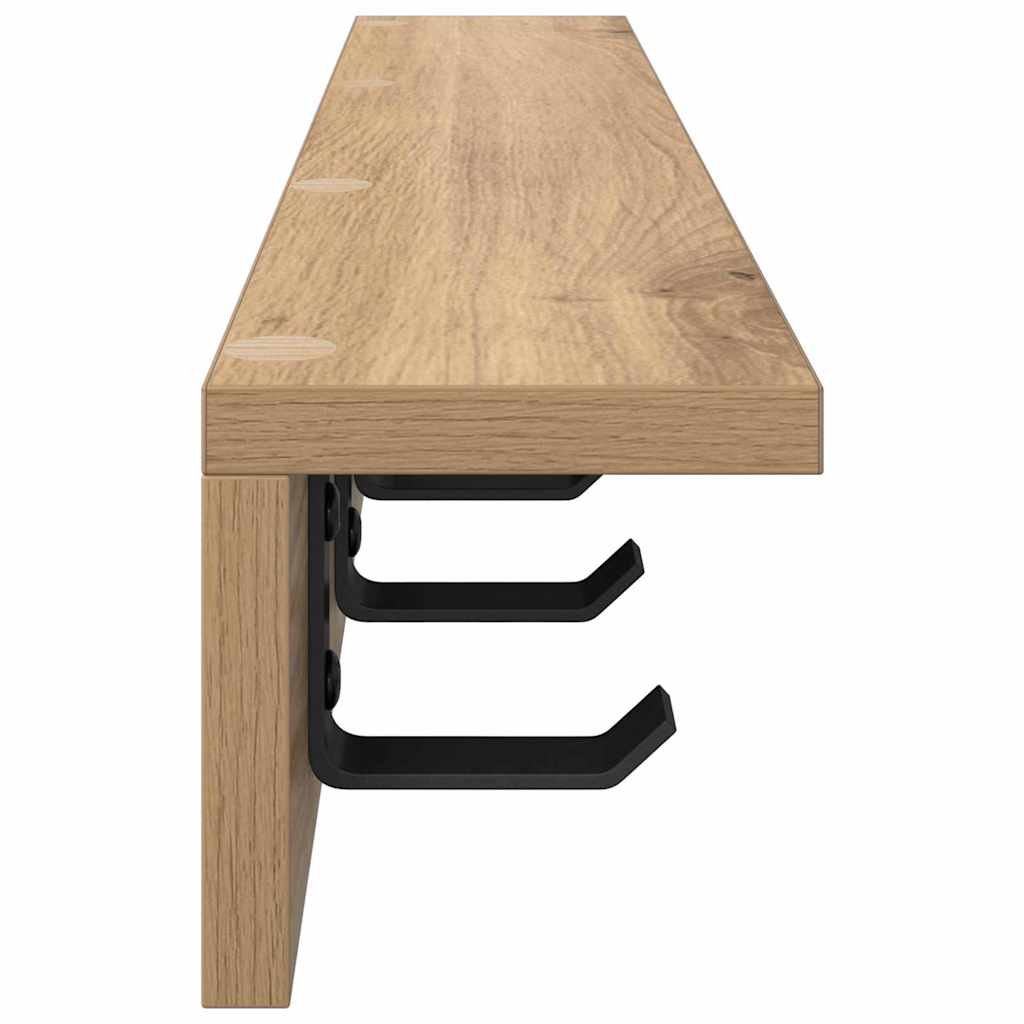 Τοίχου Κρεμάστρα Επιτοίχιο Artisan Oak 60 x 10,5 x 10,5 εκ - Pakobazaar