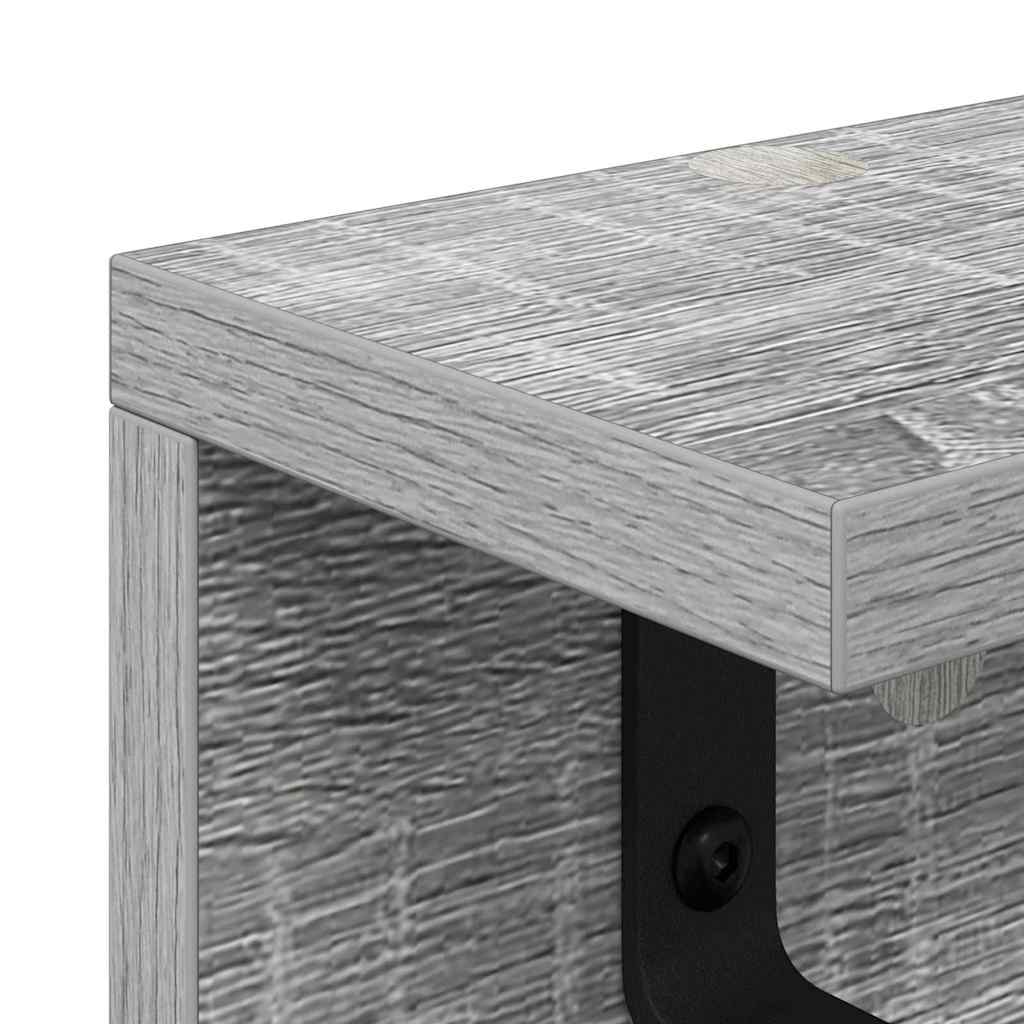 Τοίχου Κρεμάστρα Επιτοίχιο Γκρίζο Σονομα 80 x 10,5 x 10,5 εκ