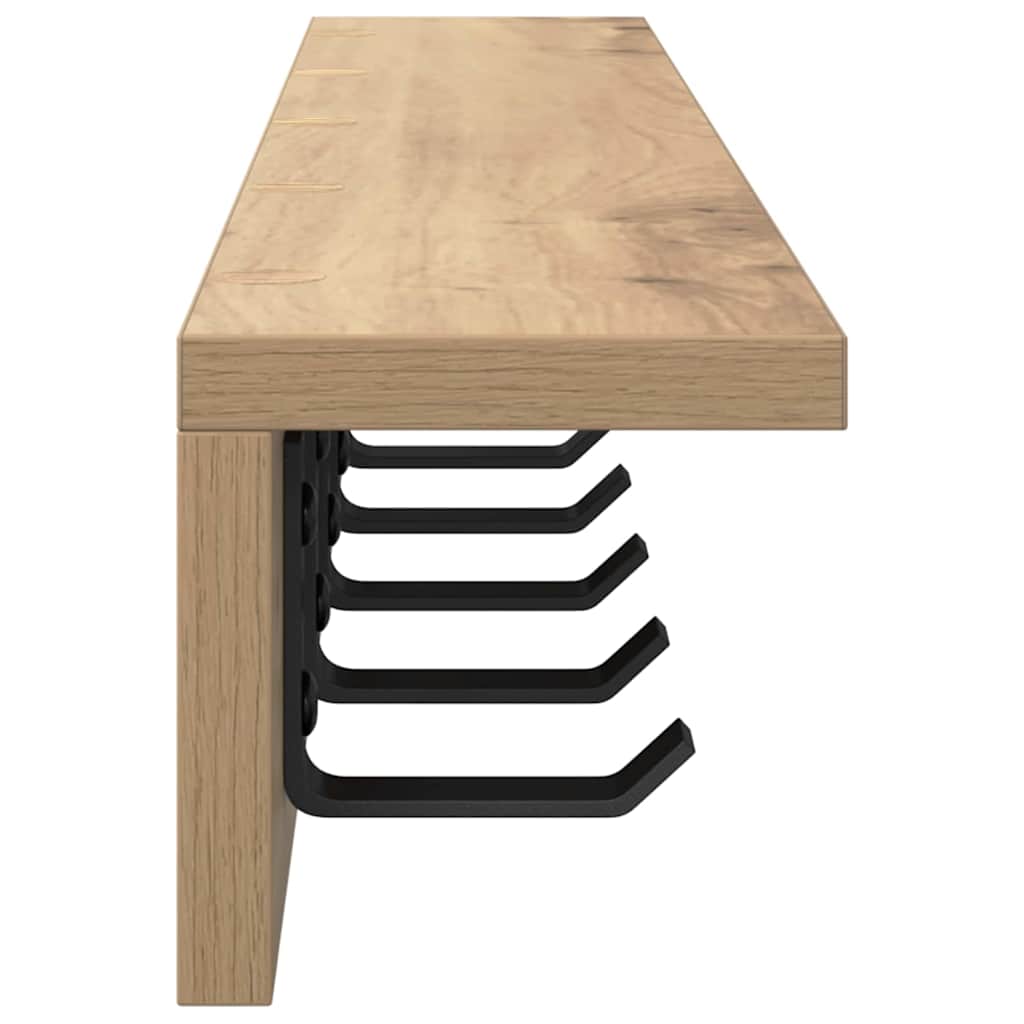Τοίχου Κρεμάστρα Επιτοίχιο Artisan Oak 80 x 10,5 x 10,5 εκ