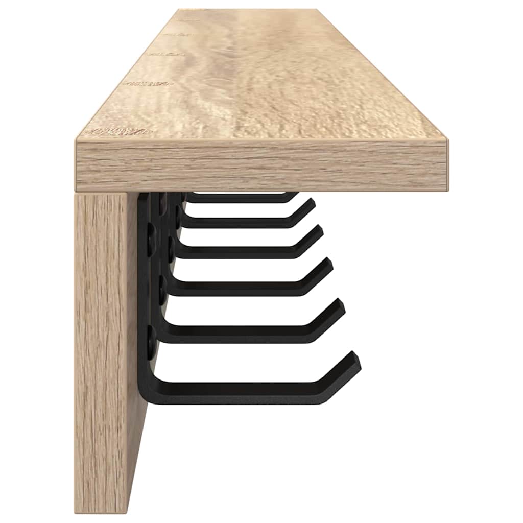 Τοίχου Κρεμάστρα Επιτοίχιο Δρύς Sonoma 100 x 10,5 x 10,5 εκ