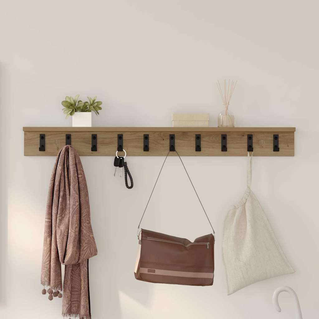 Τοίχου Κρεμάστρα Επιτοίχιο Artisan Oak 100 x 10,5 x 10,5 εκ - Pakobazaar