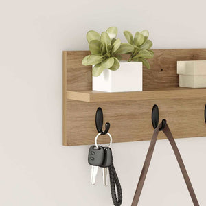 Τοίχου Κρεμάστρα Επιτοίχιο Artisan Oak 40 x 10,5 x 18 εκ - Pakobazaar
