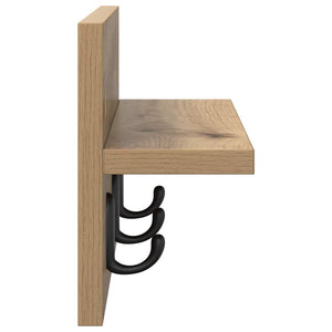 Τοίχου Κρεμάστρα Επιτοίχιο Artisan Oak 40 x 10,5 x 18 εκ - Pakobazaar