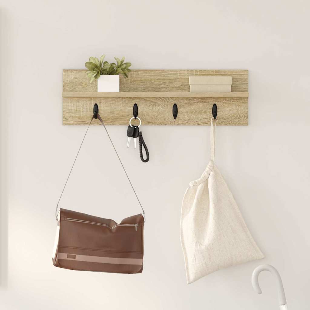 Τοίχου Κρεμάστρα Επιτοίχιο Δρύς Sonoma 60 x 10,5 x 18 εκ - Pakobazaar