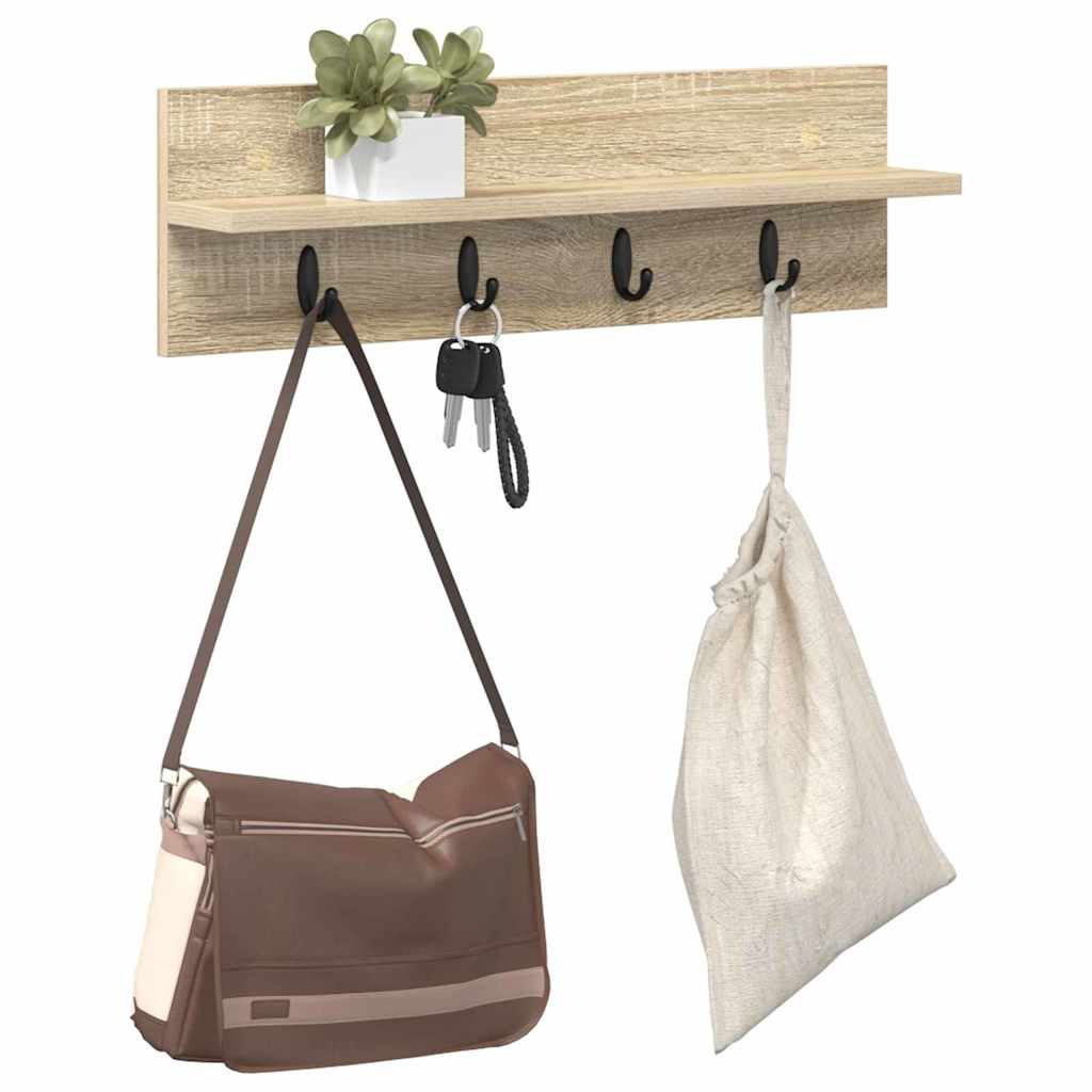 Τοίχου Κρεμάστρα Επιτοίχιο Δρύς Sonoma 60 x 10,5 x 18 εκ - Pakobazaar