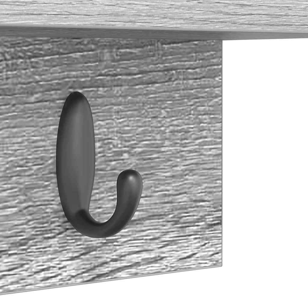 Τοίχου Κρεμάστρα Επιτοίχιο Γκρίζο Σονομα 60 x 10,5 x 18 εκ