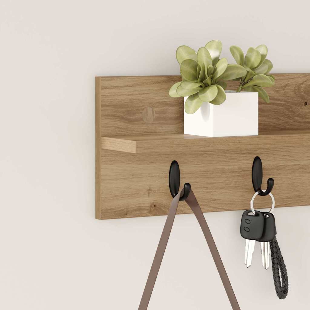 Τοίχου Κρεμάστρα Επιτοίχιο Artisan Oak 60 x 10,5 x 18 εκ - Pakobazaar