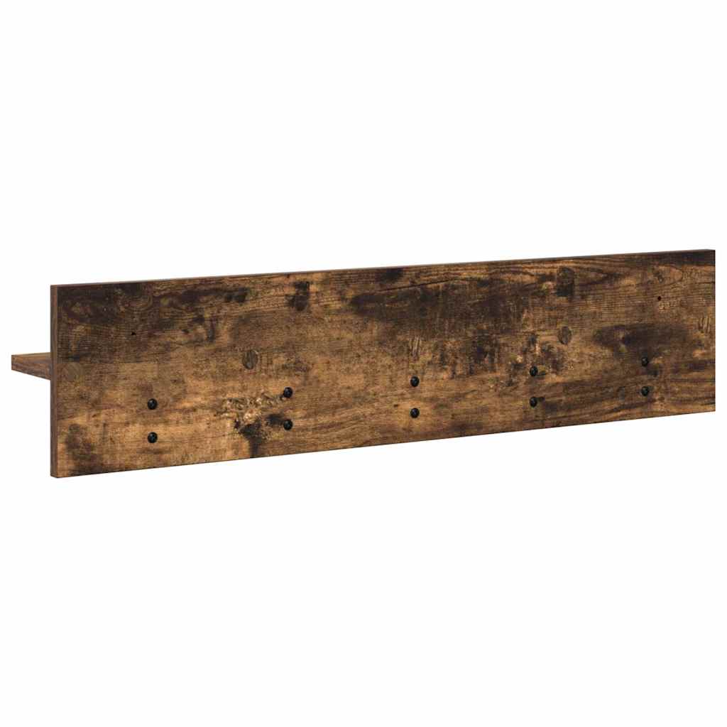 Τοίχου Κρεμάστρα Επιτοίχιο Καπνιστό Δρύς 80 x 10,5 x 18 εκ - Pakobazaar