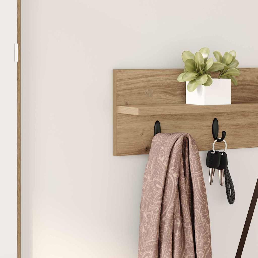 Τοίχου Κρεμάστρα Επιτοίχιο Artisan Oak 80 x 10,5 x 18 εκ - Pakobazaar
