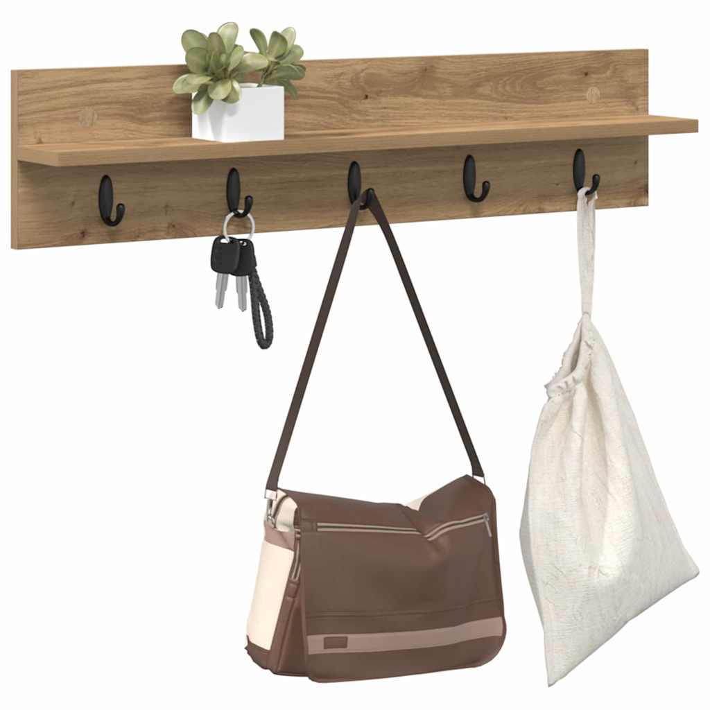 Τοίχου Κρεμάστρα Επιτοίχιο Artisan Oak 80 x 10,5 x 18 εκ - Pakobazaar