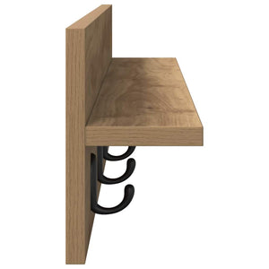 Τοίχου Κρεμάστρα Επιτοίχιο Artisan Oak 80 x 10,5 x 18 εκ - Pakobazaar