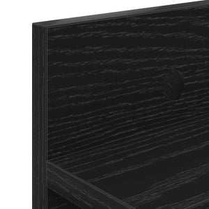 Τοίχου Κρεμάστρα Επιτοίχιο Μαύρη Οξυά 100 x 10,5 x 18 εκ - Pakobazaar