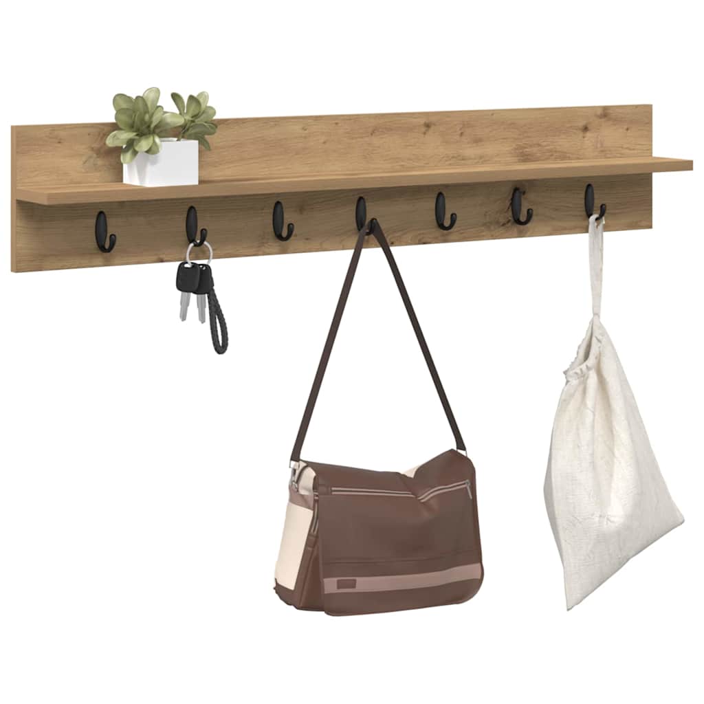 Τοίχου Κρεμάστρα Επιτοίχιο Artisan Oak 100 x 10,5 x 18 εκ - Pakobazaar