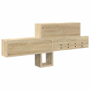 Τοίχου Κρεμάστρα με ράφι Δρύς Sonoma 100 x 12 x 43,5 εκ - Pakobazaar