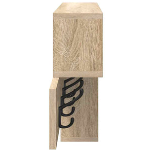 Τοίχου Κρεμάστρα με ράφι Δρύς Sonoma 100 x 12 x 43,5 εκ - Pakobazaar