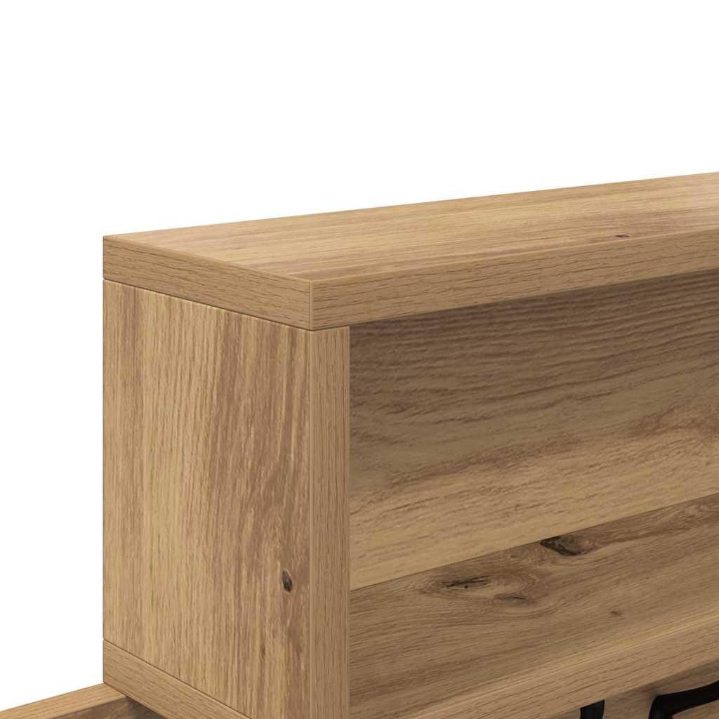 Τοίχου Κρεμάστρα με ράφι Artisan Oak 100 x 12 x 43,5 εκ - Pakobazaar