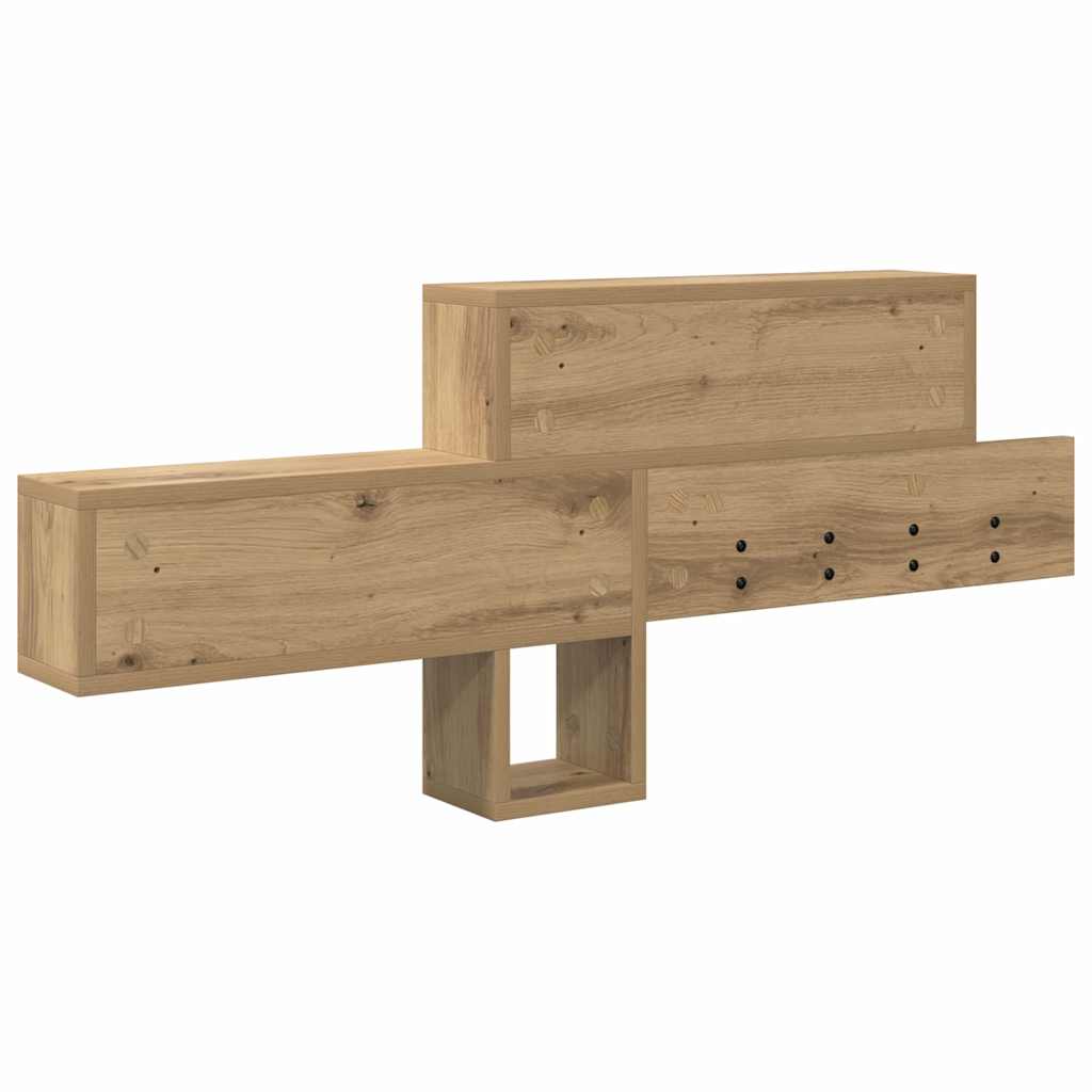 Τοίχου Κρεμάστρα με ράφι Artisan Oak 100 x 12 x 43,5 εκ - Pakobazaar