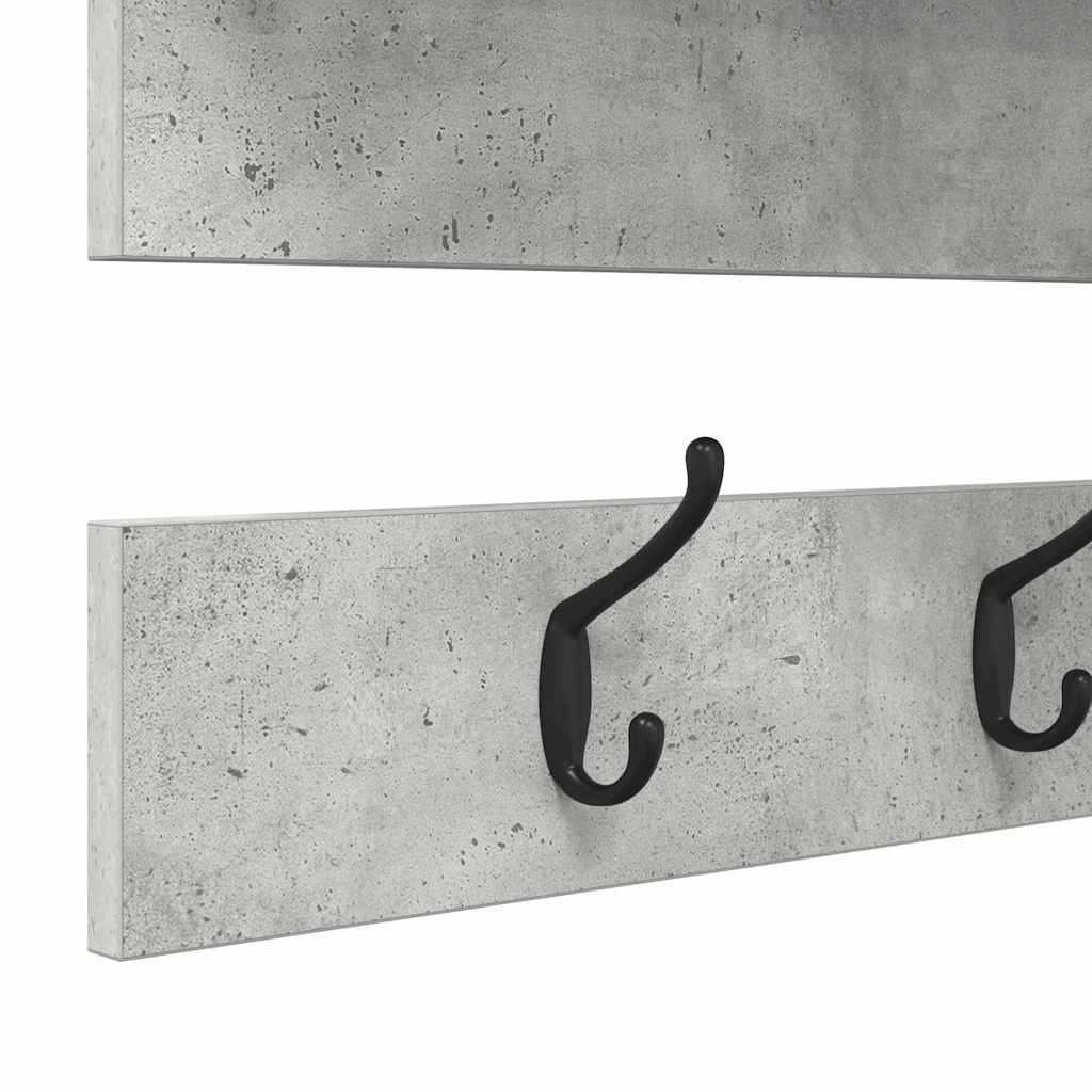 Τοίχου Κρεμάστρα με ράφι Σκυρόδεμα Γκρι 90 x 15 x 36 εκ. - Pakobazaar