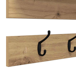 Τοίχου Κρεμάστρα με ράφι Επιτοίχιο Artisan Oak 90 x 15 x 36 εκ. - Pakobazaar
