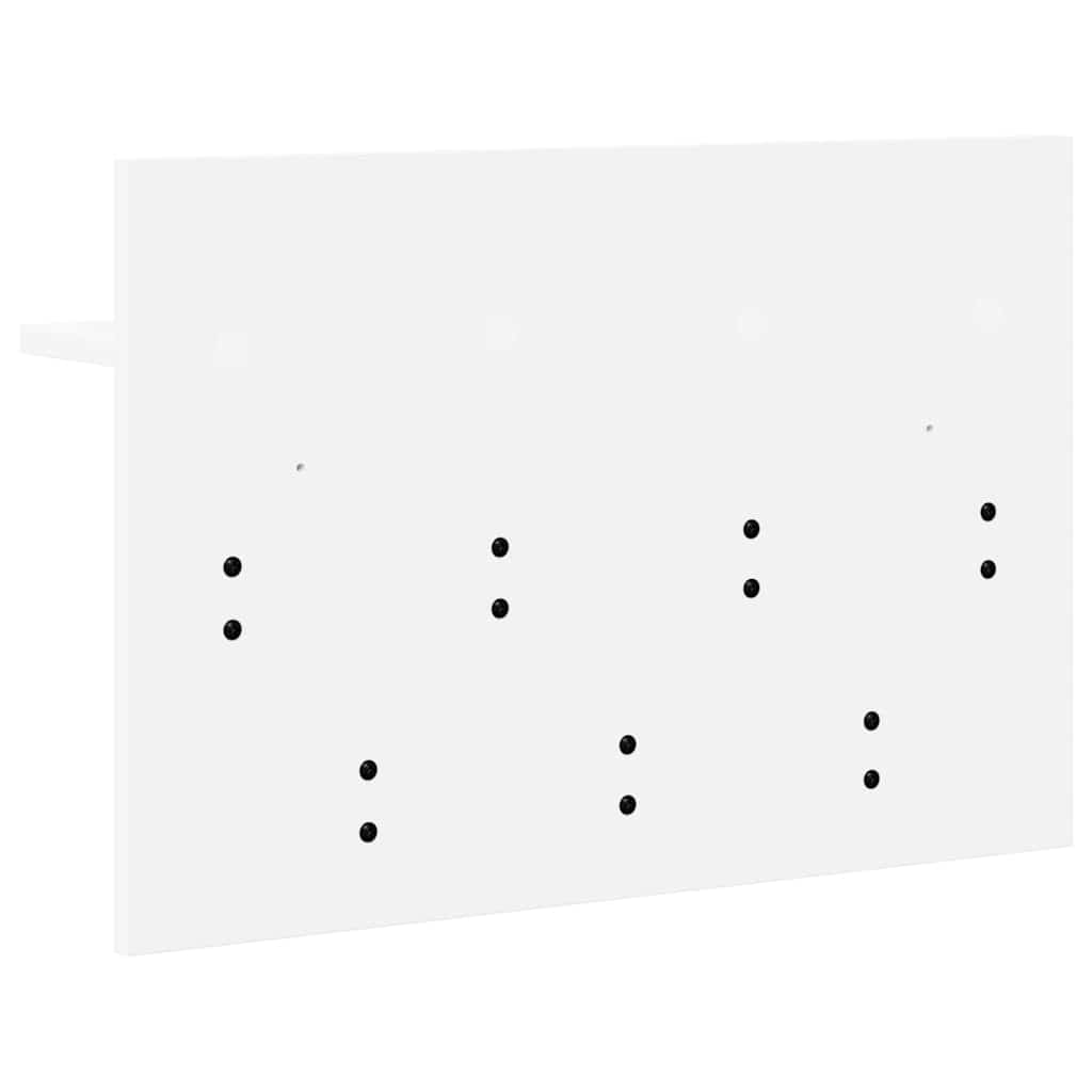 Τοίχου Κρεμάστρα Λευκό 60 x 40 x 12 cm Επεξεργασμένο ξύλο
