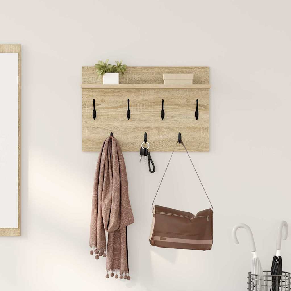 Τοίχου Κρεμάστρα Δρύς Sonoma 60 x 40 x 12 cm Επεξεργασμένο ξύλο - Pakobazaar