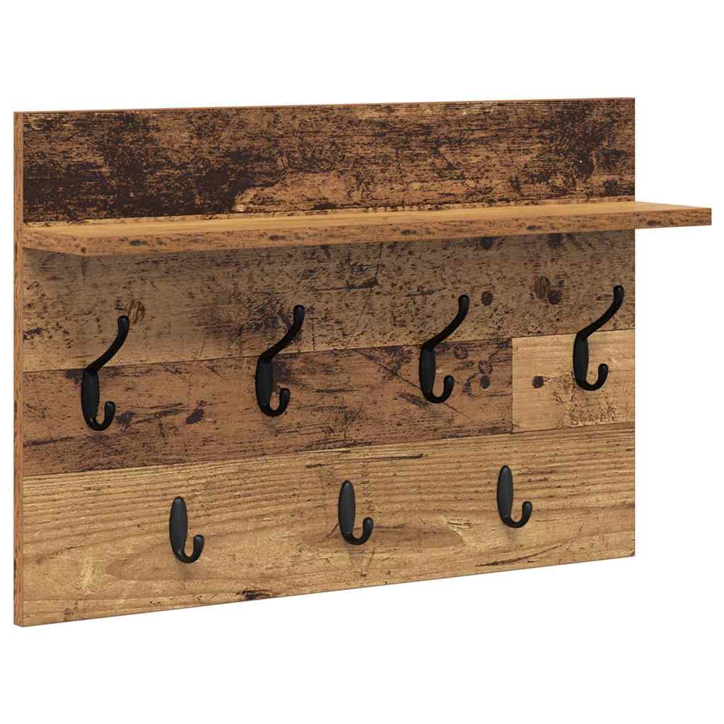 Τοίχου Κρεμάστρα Παλιό ξύλο 60 x 40 x 12 cm Επεξεργασμένο ξύλο - Pakobazaar